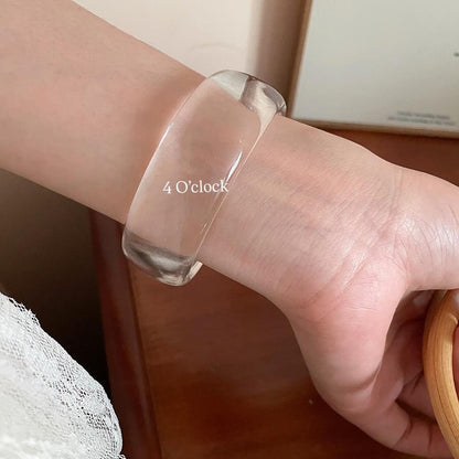 ✨HC83: Elastic Resin Bangles/Bracelet - Transparent💗