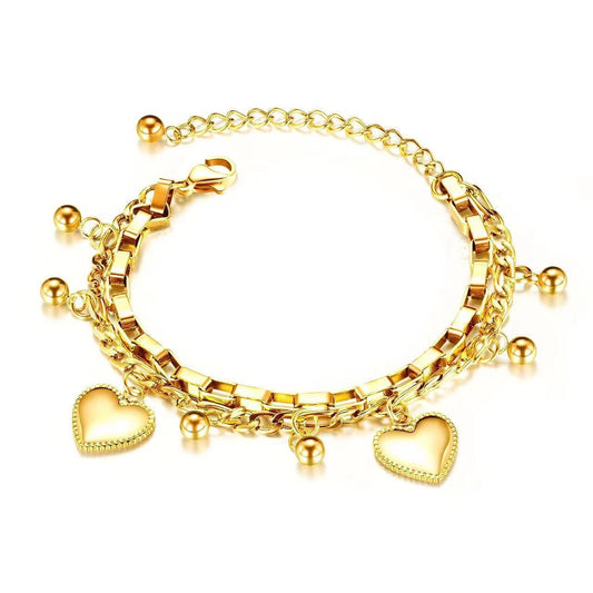 ⚜️B03: 18k Gold Plated Stainless Steel Minimalist Bracelet✨