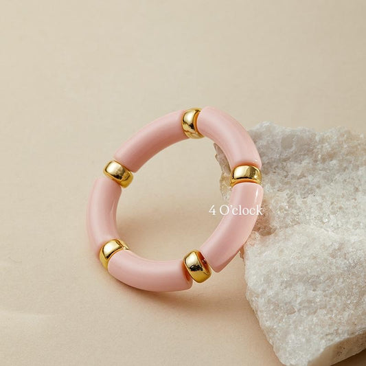 ✨HC76: Elastic Resin Bangles/Bracelet - Flamingo💗