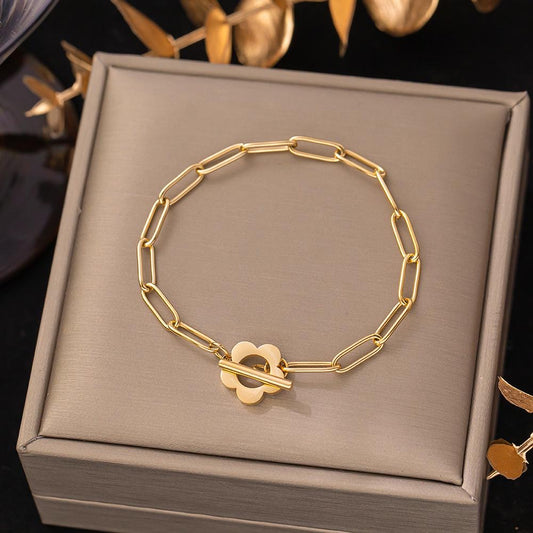 ⚜️B71: 18k Gold Plated Stainless Steel Minimalist Bracelet✨
