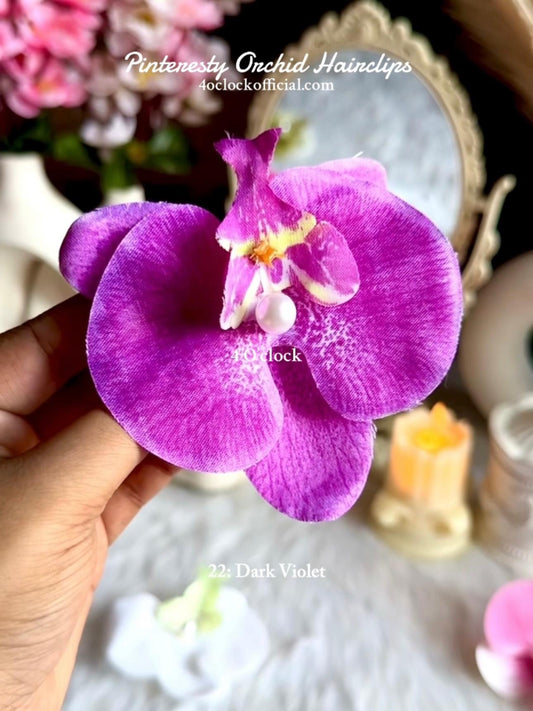🌸 22:Orchid Hairclip:Dark Violet✨