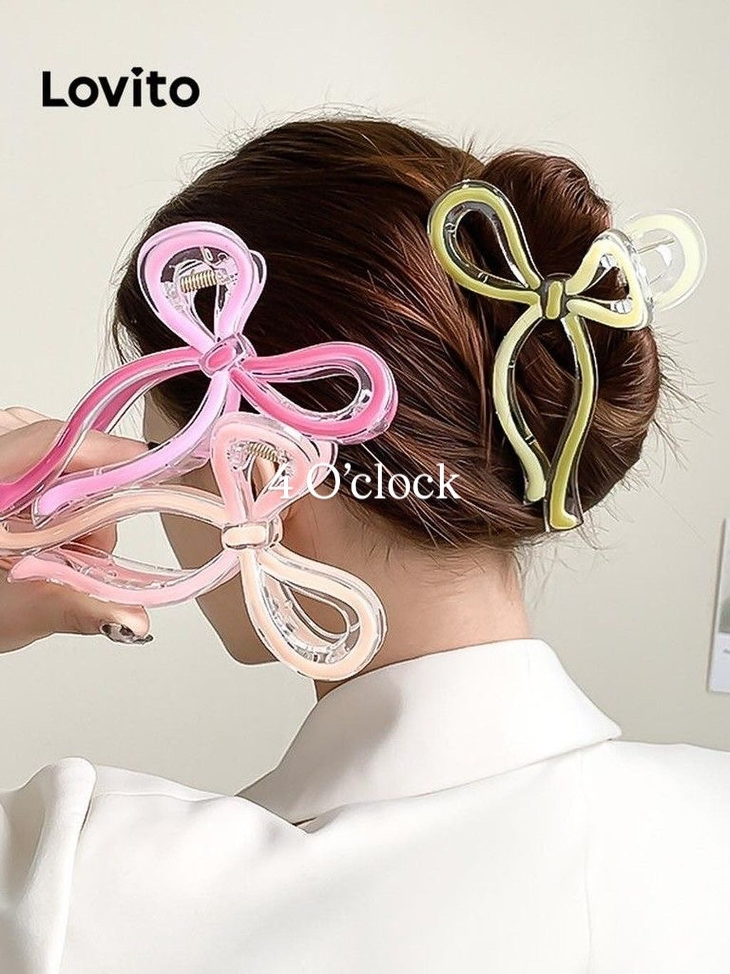 🎀 5.Pinterest’s Bow Knot Hairclaw: Pink Theory✨