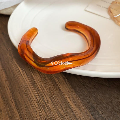 ✨HC109: Elastic Resin Bangles/Bracelet - Amber💗