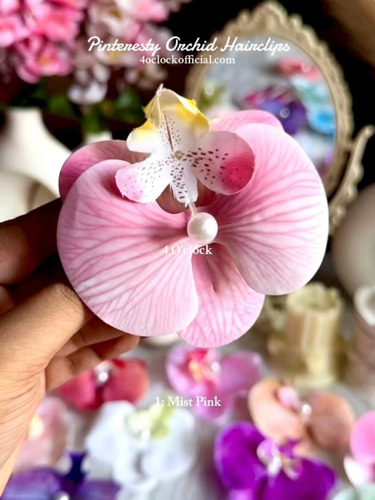 🌸1: Orchid Hairclip: Mist Pink ✨
