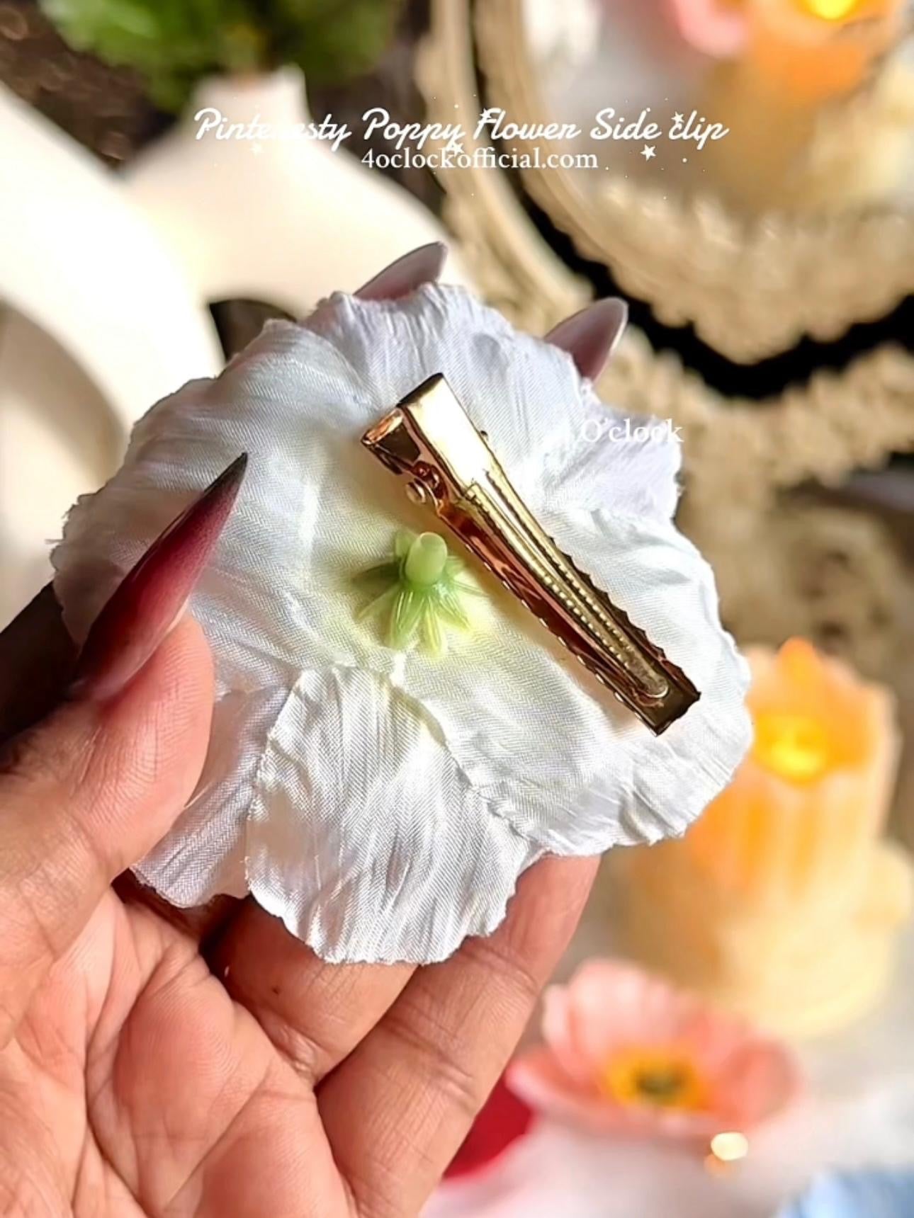 🌺Poppy Side Clip: Poppy Red✨