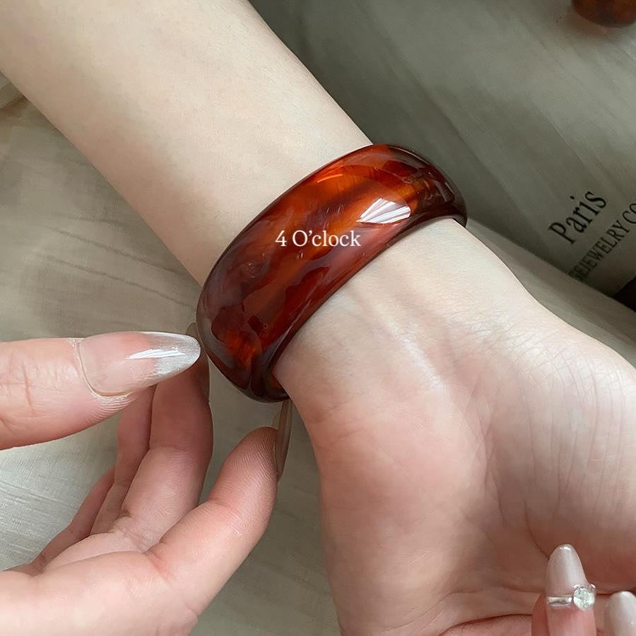 ✨HC85: Elastic Resin Bangles/Bracelet - Amber💗