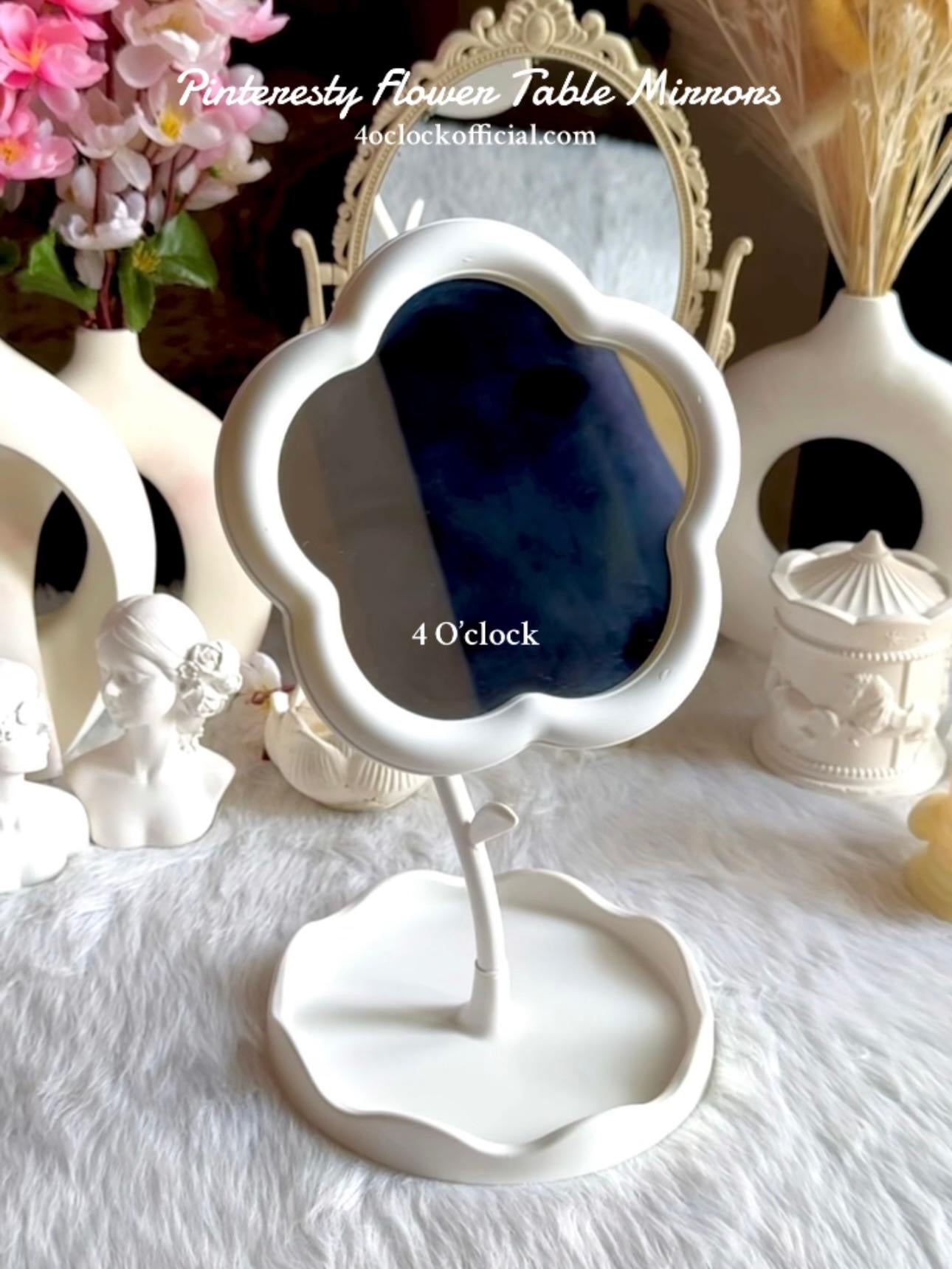 🌸💫Pinteresty Flower Mirror: White💫🌸