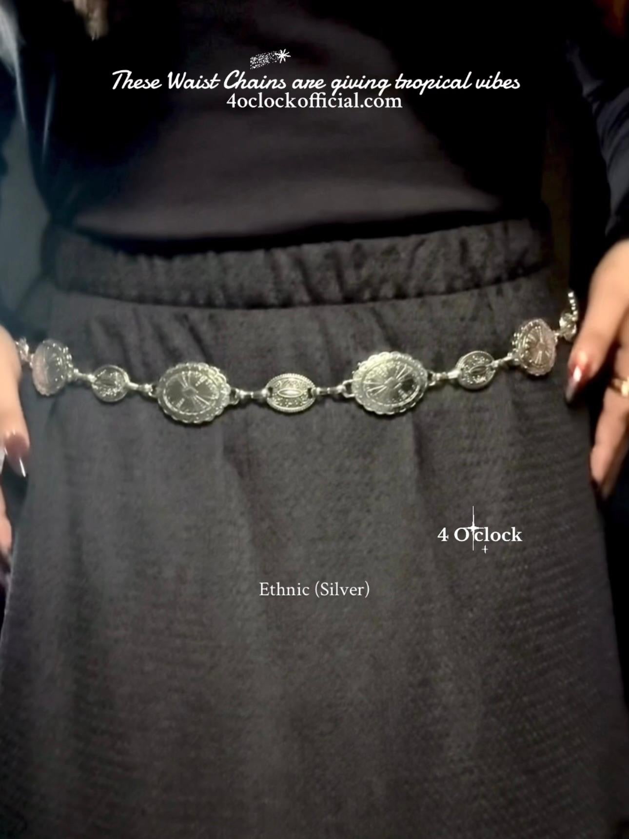 ✨Pinteresty Waist Chains: Ethnic Silver 💫