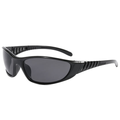 S01: Pinteresty Y2k Sports Sunglasses - Black (with box) Unisex