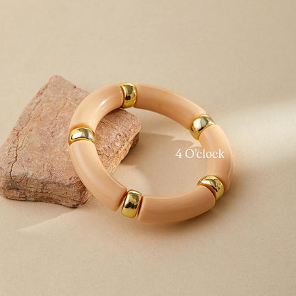 ✨HC75: Elastic Resin Bangles/Bracelet - Nude💗