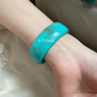 ✨HC91: Elastic Resin Bangles/Bracelet - Light Blue💗