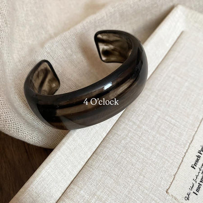 ✨HC84: Elastic Resin Bangles/Bracelet - Black💗