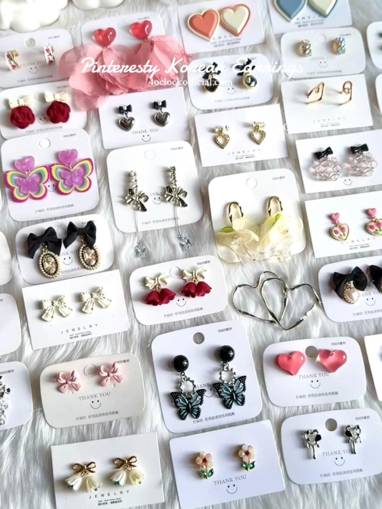 🫰🏻KE33: Korean Earrings: Pink Tulip 🎀✨