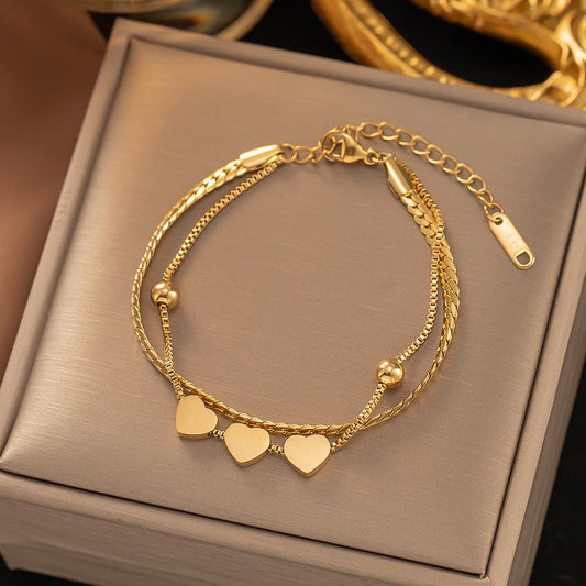 ⚜️B61: 18k Gold Plated Stainless Steel Minimalist Bracelet✨