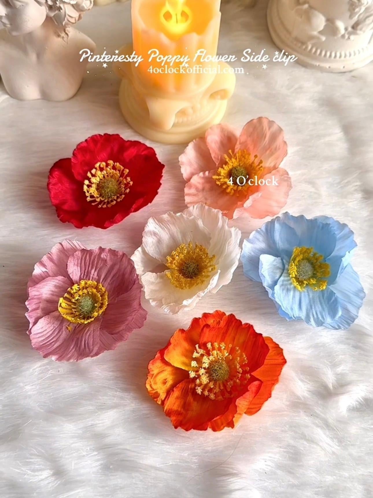🌺Poppy Side Clip: Poppy Red✨