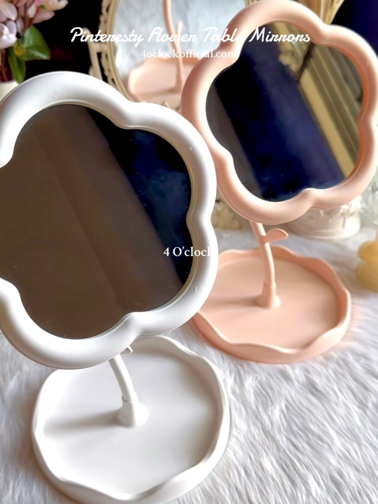 🌸💫Pinteresty Flower Mirror: White💫🌸