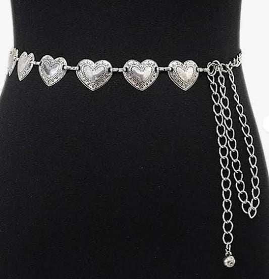 ✨WC14: Pinteresty Waist Chains: Retro Love (Silver) 💫
