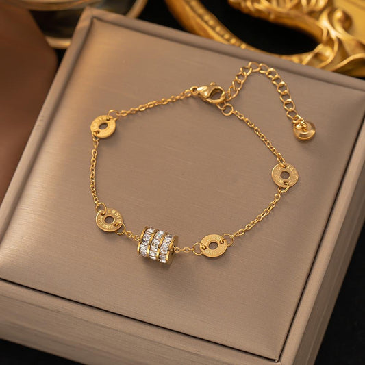 ⚜️B57: 18k Gold Plated Stainless Steel Minimalist Bracelet✨