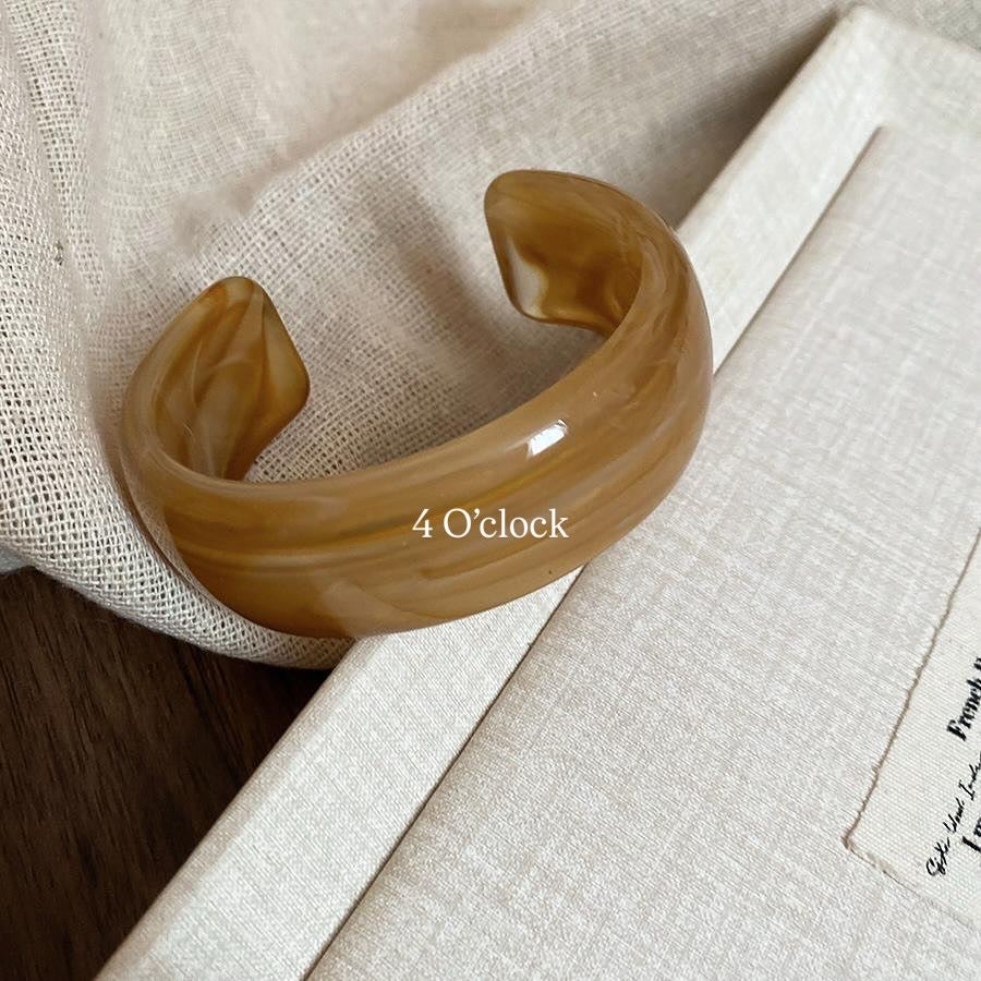 ✨HC86: Elastic Resin Bangles/Bracelet - Brown💗