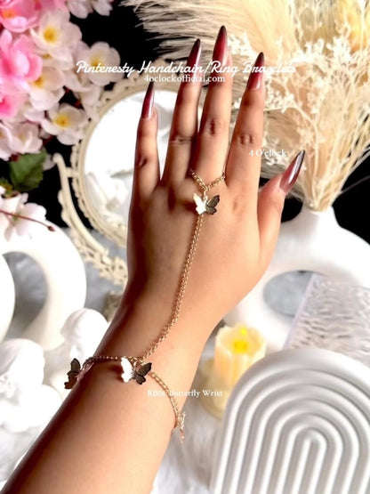 ✨RB06: Ringchain Bracelet:Butterfly Wrist✨ (NEW)