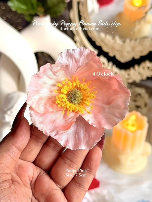 🌺Poppy Side Clip: Poppy Pink✨