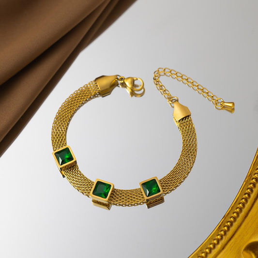 ⚜️B59: 18k Gold Plated Stainless Steel Minimalist Bracelet✨