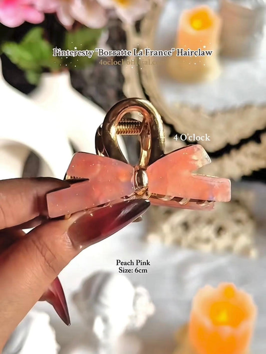 ✨Sleek Metal Hairclaw - Peach Pink🎀