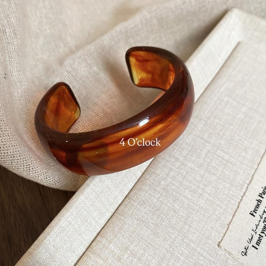 ✨HC85: Elastic Resin Bangles/Bracelet - Amber💗