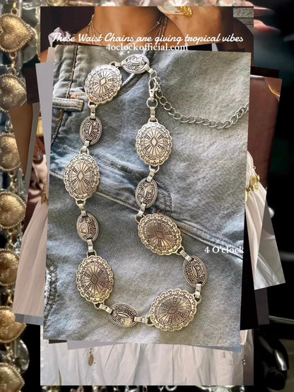 ✨Pinteresty Waist Chains: Ethnic Silver 💫