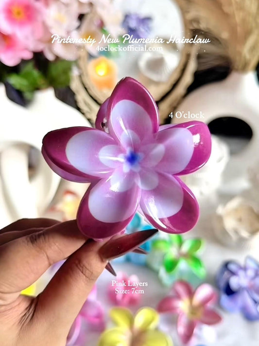 🌸Pinteresty New Plumeria Hairclaw - Pink Layers✨