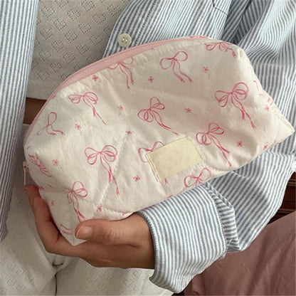 🎀 34.Pinteresty Makeup Bag: Pink Ribbon Bow 🫧