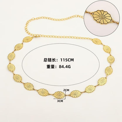 WC23: Pinteresty Waist Chains: Oval Leaf (Gold)