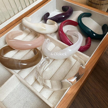 ✨HC98: Elastic Resin Bangles/Bracelet - Purple💗