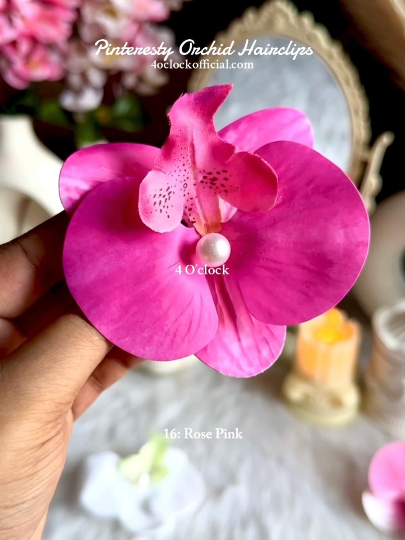 🌸 16:Orchid Hairclip:Rose Pink✨
