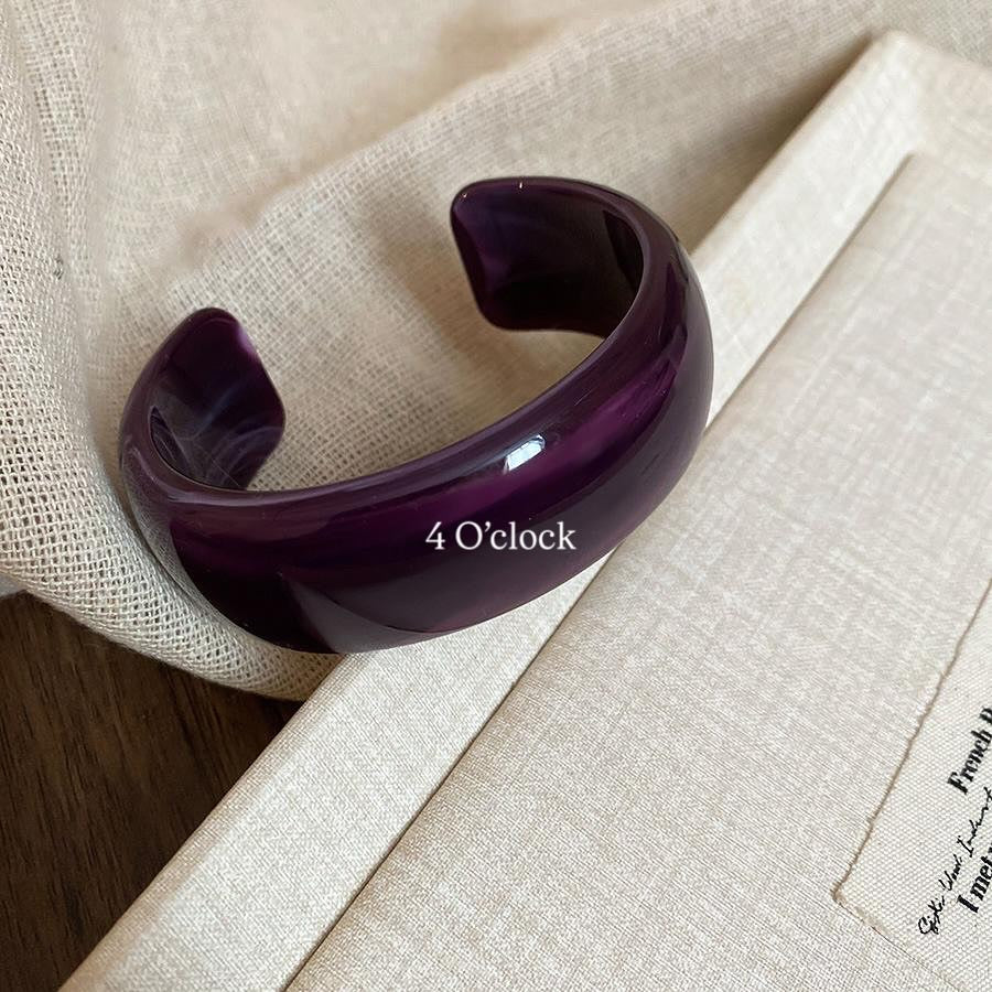 ✨HC90: Elastic Resin Bangles/Bracelet - Purple💗