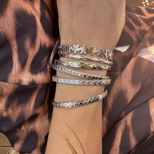 ✨HC114: Bangles Sets for Stack: Bangles Sets (Silver)✨