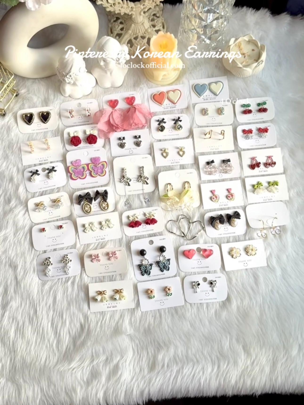 🫰🏻KE33: Korean Earrings: Pink Tulip 🎀✨