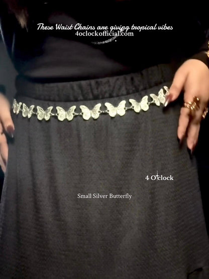 ✨Pinteresty Waist Chains: Small Silver Butterfly💫