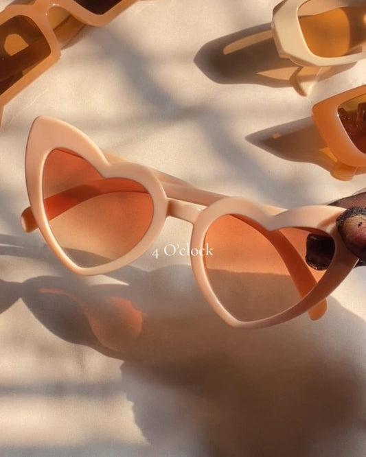 Ivory Sunglasses: Heart Shaped