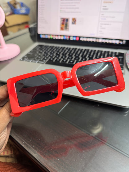 Red Sunglasses: Big Square