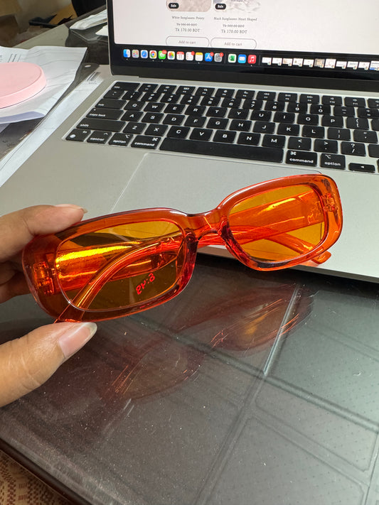 Retro Sunglasses: Orange