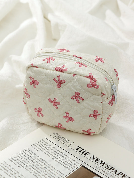 🎀9. Small Pinteresty Makeup Bag: Pink Bow🫧