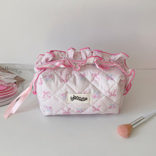 🎀13. Pinteresty Makeup Bag: Pink Tone Floral🫧