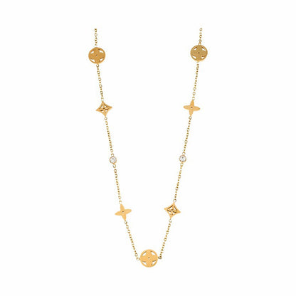 ✨P40: 18k Gold Plated Stainless Steel Pendant:4 Leaf Flowers✨ (NEW)