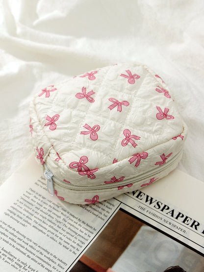 🎀9. Small Pinteresty Makeup Bag: Pink Bow🫧