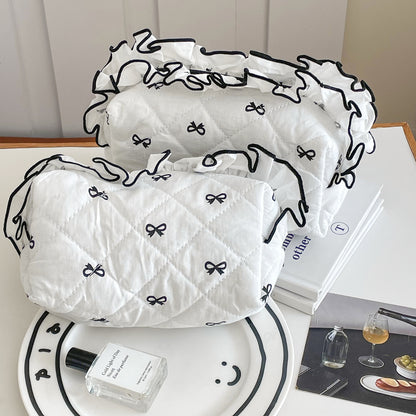 🎀10. Pinteresty Makeup Bag: Black Bow🫧