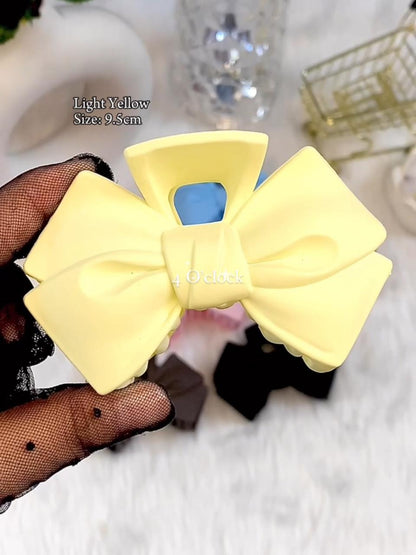 Bow Hairclaws : Light Yellow