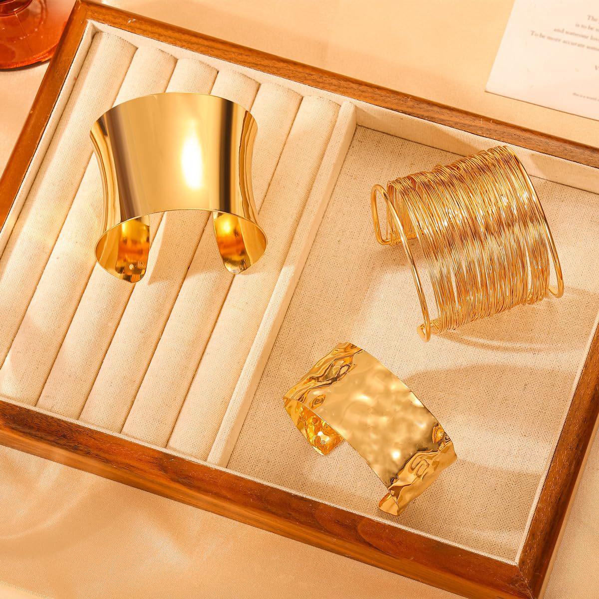 ✨HC20.3: Stainless Steel Handcuff for Stack:Textured Cuff (Golden)✨