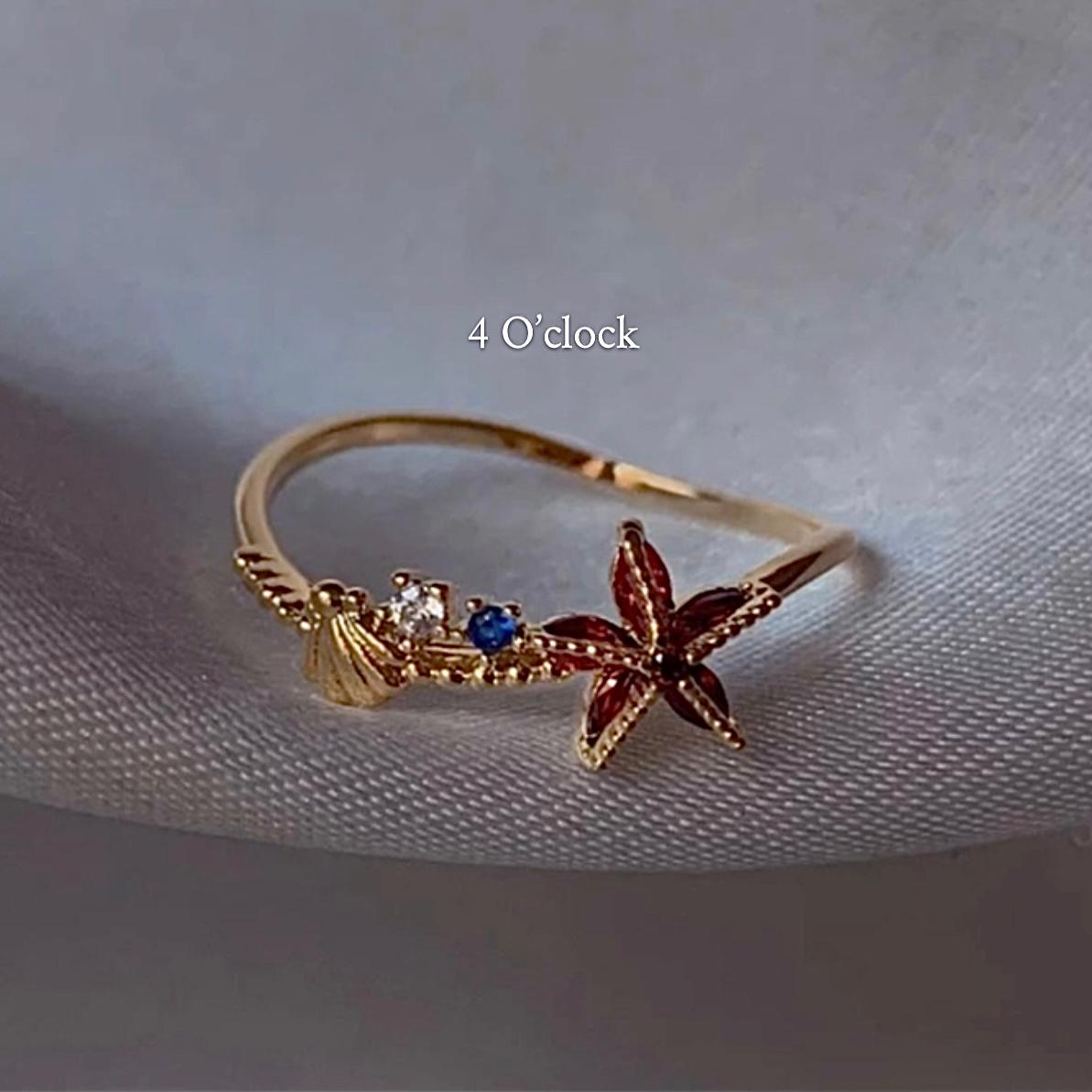 💍R143: Stainless Steel Zircon Minimalistic Finger Ring: Sea Beach (1pc) (With Box)✨