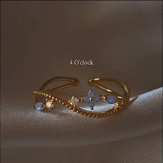 💍R151: Stainless Steel Zircon Minimalistic Finger Ring:(With Box)✨